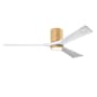 Matthews Fan Company Irene-3HLK 60" 3 Blade Indoor Ceiling Fan Light Maple / Matte White