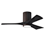 Matthews Fan Company Irene-3HLK 42" 3 Blade Indoor Ceiling Fan Textured Bronze / Matte Black