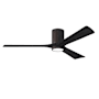 Matthews Fan Company Irene-3HLK 60" 3 Blade Indoor Ceiling Fan Textured Bronze / Matte Black