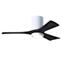 Matthews Fan Company Irene-3HLK 42" 3 Blade Indoor Ceiling Fan Gloss White / Matte Black