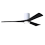Matthews Fan Company Irene-3HLK 60" 3 Blade Indoor Ceiling Fan Gloss White / Matte Black