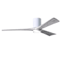 Matthews Fan Company Irene-3HLK 60" 3 Blade Indoor Ceiling Fan Gloss White / Barn Wood Tone