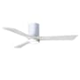 Matthews Fan Company Irene-3HLK 52" 3 Blade Indoor Ceiling Fan Gloss White / Matte White