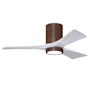 Matthews Fan Company Irene-3HLK 42" 3 Blade Indoor Ceiling Fan Walnut Tone / Matte White