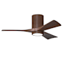 Matthews Fan Company Irene-3HLK 42" 3 Blade Indoor Ceiling Fan Walnut Tone / Walnut Tone