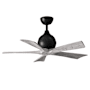 Matthews Fan Company Irene-5 42" 5 Blade Indoor Ceiling Fan Matte Black / Barnwood Tone