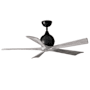 Matthews Fan Company Irene-5 52" 5 Blade Indoor Ceiling Fan Matte Black / Barnwood Tone