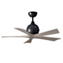Matthews Fan Company Irene-5 42" 5 Blade Indoor Ceiling Fan Matte Black / Gray Ash