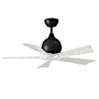 Matthews Fan Company Irene-5 42" 5 Blade Indoor Ceiling Fan Matte Black / Matte White