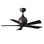 Matthews Fan Company Irene-5 42" 5 Blade Indoor Ceiling Fan Textured Bronze / Matte Black
