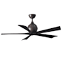 Matthews Fan Company Irene-5 52" 5 Blade Indoor Ceiling Fan Textured Bronze / Matte Black
