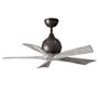 Matthews Fan Company Irene-5 42" 5 Blade Indoor Ceiling Fan Textured Bronze / Barn Wood Tone