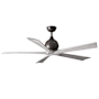 Matthews Fan Company Irene-5 60" 5 Blade Indoor Ceiling Fan Textured Bronze / Barn Wood Tone