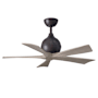 Matthews Fan Company Irene-5 42" 5 Blade Indoor Ceiling Fan Textured Bronze / Gray Ash