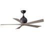 Matthews Fan Company Irene-5 52" 5 Blade Indoor Ceiling Fan Textured Bronze / Gray Ash