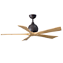 Matthews Fan Company Irene-5 52" 5 Blade Indoor Ceiling Fan Textured Bronze / Light Maple Tone