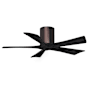 Matthews Fan Company Irene-5H 42" 5 Blade Indoor Ceiling Fan Brushed Bronze / Matte Black