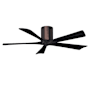 Matthews Fan Company Irene-5H 52" 5 Blade Indoor Ceiling Fan Brushed Bronze / Matte Black