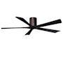 Matthews Fan Company Irene-5H 60" 5 Blade Indoor Ceiling Fan Brushed Bronze / Matte Black