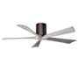 Matthews Fan Company Irene-5H 52" 5 Blade Indoor Ceiling Fan Brushed Bronze / Barnwood Tone
