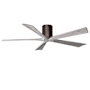 Matthews Fan Company Irene-5H 60" 5 Blade Indoor Ceiling Fan Brushed Bronze / Barnwood Tone
