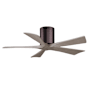Matthews Fan Company Irene-5H 42" 5 Blade Indoor Ceiling Fan Brushed Bronze / Gray Ash