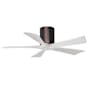 Matthews Fan Company Irene-5H 42" 5 Blade Indoor Ceiling Fan Brushed Bronze / Matte White