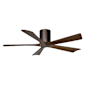 Matthews Fan Company Irene-5H 52" 5 Blade Indoor Ceiling Fan Brushed Bronze / Walnut
