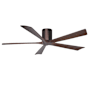 Matthews Fan Company Irene-5H 60" 5 Blade Indoor Ceiling Fan Brushed Bronze / Walnut