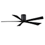 Matthews Fan Company Irene-5H 60" 5 Blade Indoor Ceiling Fan Matte Black