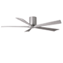 Matthews Fan Company Irene-5H 60" 5 Blade Indoor Ceiling Fan Brushed Nickel / Barn Wood Tone