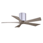 Matthews Fan Company Irene-5H 42" 5 Blade Indoor Ceiling Fan Brushed Nickel / Gray Ash