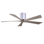 Matthews Fan Company Irene-5H 52" 5 Blade Indoor Ceiling Fan Brushed Nickel / Gray Ash