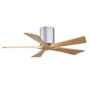 Matthews Fan Company Irene-5H 42" 5 Blade Indoor Ceiling Fan Brushed Nickel / Light Maple Tone