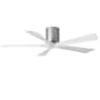 Matthews Fan Company Irene-5H 52" 5 Blade Indoor Ceiling Fan Brushed Nickel / Matte White