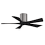 Matthews Fan Company Irene-5H 42" 5 Blade Indoor Ceiling Fan Brushed Pewter / Matte Black