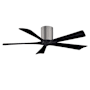 Matthews Fan Company Irene-5H 52" 5 Blade Indoor Ceiling Fan Brushed Pewter / Matte Black