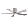 Matthews Fan Company Irene-5H 52" 5 Blade Indoor Ceiling Fan Brushed Pewter / Barnwood