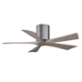 Matthews Fan Company Irene-5H 42" 5 Blade Indoor Ceiling Fan Brushed Pewter / Gray Ash
