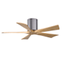 Matthews Fan Company Irene-5H 42" 5 Blade Indoor Ceiling Fan Brushed Pewter / Light Maple Tone
