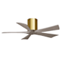 Matthews Fan Company Irene-5H 42" 5 Blade Indoor Ceiling Fan Brushed Brass / Gray Ash