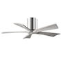 Matthews Fan Company Irene-5H 42" 5 Blade Indoor Ceiling Fan Polished Chrome / Barn Wood Tone