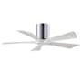 Matthews Fan Company Irene-5H 42" 5 Blade Indoor Ceiling Fan Polished Chrome / Matte White