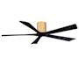Matthews Fan Company Irene-5H 60" 5 Blade Indoor Ceiling Fan Light Maple / Matte Black