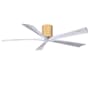 Matthews Fan Company Irene-5H 60" 5 Blade Indoor Ceiling Fan Light Maple / Matte White
