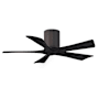 Matthews Fan Company Irene-5H 42" 5 Blade Indoor Ceiling Fan Textured Bronze / Matte Black