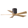Matthews Fan Company Irene-5H 42" 5 Blade Indoor Ceiling Fan Textured Bronze / Light Maple Tone