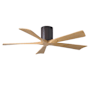 Matthews Fan Company Irene-5H 52" 5 Blade Indoor Ceiling Fan Textured Bronze / Light Maple Tone