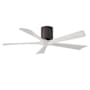 Matthews Fan Company Irene-5H 52" 5 Blade Indoor Ceiling Fan Textured Bronze / Matte White