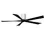 Matthews Fan Company Irene-5H 60" 5 Blade Indoor Ceiling Fan Gloss White / Matte Black